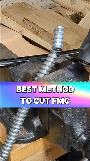 Best Method to Cut FMC (Flexible Metal Conduit) #diy #building #construction