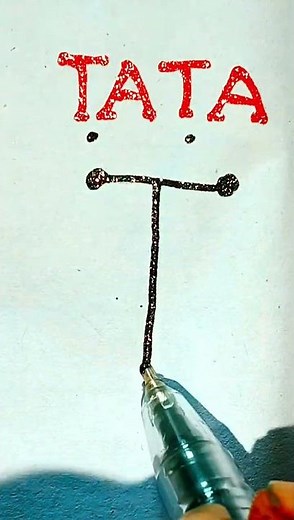 Tata motors logo design #art #viralshort #logo
