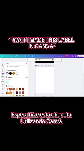 POV: I made these labels using Canva 🤯 No fancy software. No designer. Just vision creativity 💡✨ @Canva POV: Hice estas etiquetas usando Canva 🤯 Sin programas complicados. Sin diseñador. Solo visión creatividad 💡✨ 👇 Be honest / Sé sincero(a)… Would you try making your own labels? ¿Harías tus propias etiquetas? Comment “LABELS” or “TUTORIAL” ⬇️ Comenta “ETIQUETAS” o “TUTORIAL” ⬇️ Small business owners—this one’s for you 💕 Emprendedores—esto es para ustedes 💕 ⸻ #canva #canvalabels #smallbus