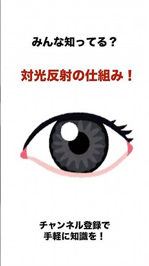みんな知ってる？対光反射の仕組み！ #医療#救命士#雑学ショート#命を守る VOICEVOX:春日部つむぎ