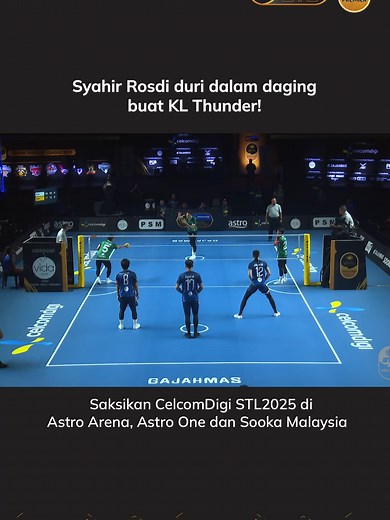 KL Thunders terpaksa berputih mata selepas comeback luar biasa mereka di set pertama! #STL2025 #CelcomDigiSTL #IniMilikKita