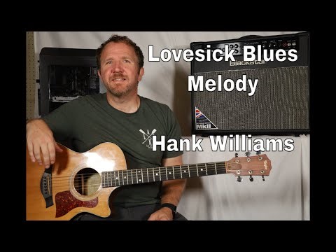 Lovesick Blues by Hank Williams- Melody on Guitar with TAB