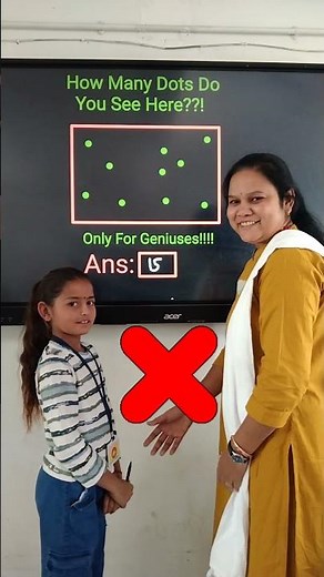 How many dots do you see here? Brain Test/innovative ideas #education #school #short #youtubeshorts