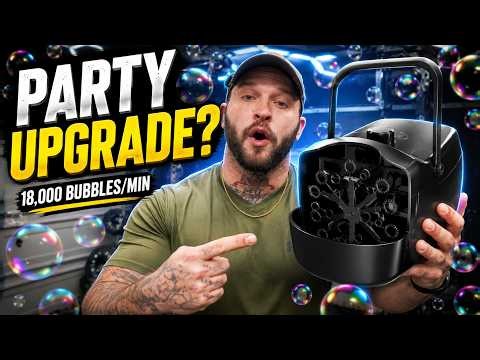 This Bubble Machine Makes 18,000 Bubbles Per Minute?