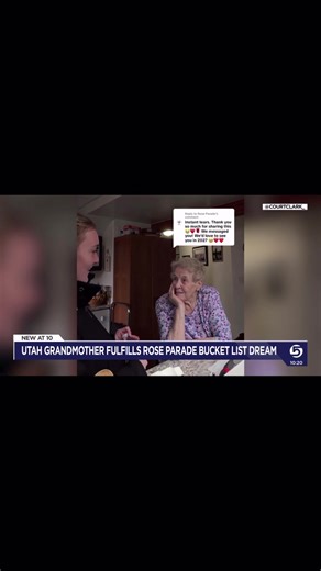 93-Year-Old Woman's Dream Comes True at Rose Parade