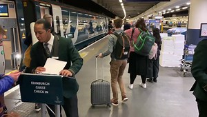 Checking in at Euston for the first public run of Caledonian Sleepers new train. This is the sleeper for Edinburgh & Glasgow... | The Man in Seat 61 - seat61.com