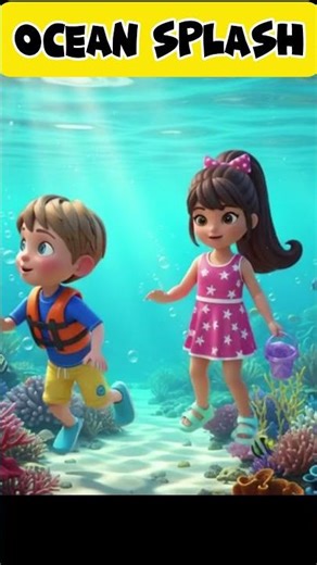 Ocean Splash Fun 🌊 Kids Water Adventure Song | Learning & Playtime