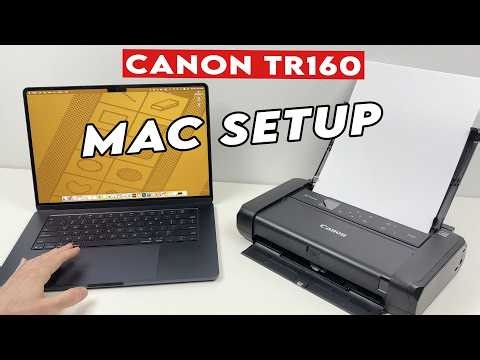 Canon PIXMA TR160 : How to Connect & Print With Mac Computer