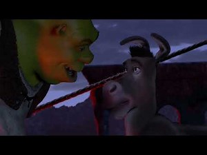 Shrek (2001) Crossing the bridge
