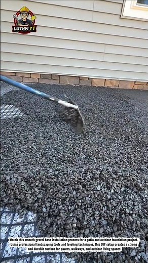 Perfect Gravel Base Installation 🔥 | Satisfying Landscaping & Patio Prep