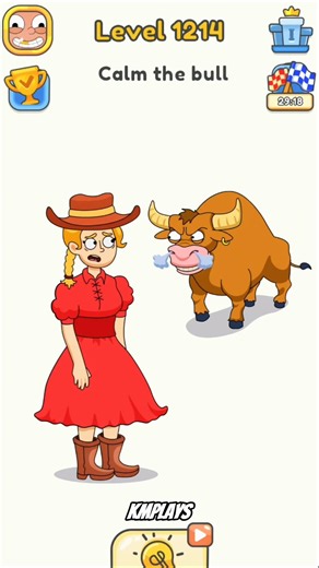 DOP 5 DAILY PUZZLE #1214 - CALM THE BULL #dop5 #dop5shorts #dop5gameplay #viral #shorts