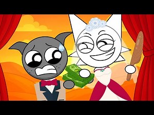 Gray X Wenda: What happens when they are together...? || Incredibox Sprunki Animation