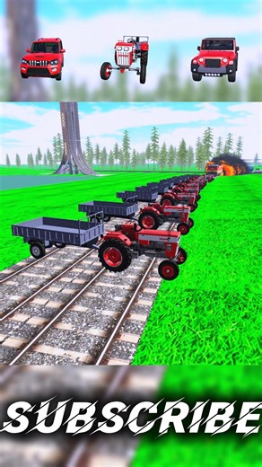 TRAIN V/S TRACTOR ☠️ CHALLENGE | VIDEO | INDIAN BIKE DRIVING 3D GAME 🎮