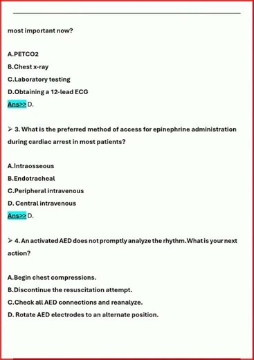 Acls Mock Exam Actual Questions With Verified Answers 100 Gu video