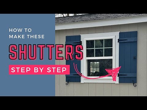 How To Make Board & Batten Shutters (Out Of PVC Boards)