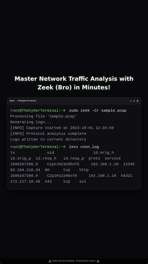 Analyzing Network Traffic with Zeek (Bro)