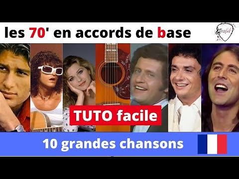 10 tubes français années 70 accords de base [Tuto guitare facile Terafab]