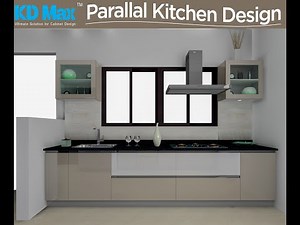 Parallal Modular Kitchen Design in KD Max