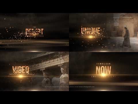 The Desert Cinematic Titles - 100% After Effects