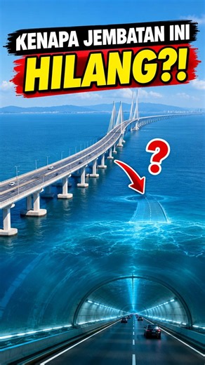 jembatan ini ternyata punya terowongan bawah laut! 😱