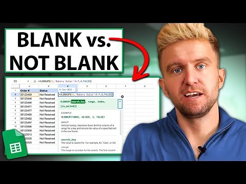 Blank vs. NOT Blank Conditional Formatting Google Sheets