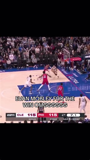 EVAN MOBLEY GAME WINNERRE OMGG #nba #cavs #evanmobley #gamewinner