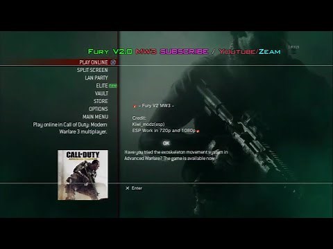 [MW3/NPUB30787] Fury v2.3 XUID Spoof Non Host [Cex-Hen]