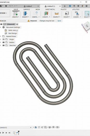 Sweep Pipe in Fusion 360 | Basic Shapes for Beginners | Fusion 360 for Beginners