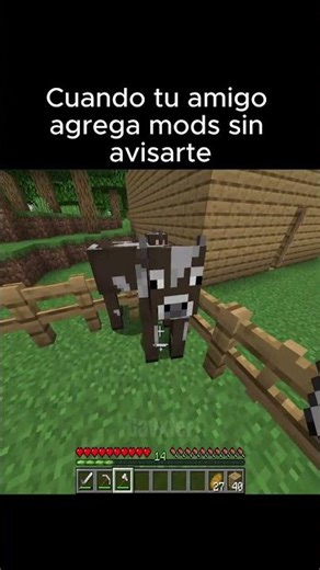 Cuando tu amigo agrega mods sin avisarte 💀#minecraft #minecraftmemes