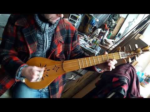 Medieval Gittern - reconstruction of 13-14th century Musical Instrument