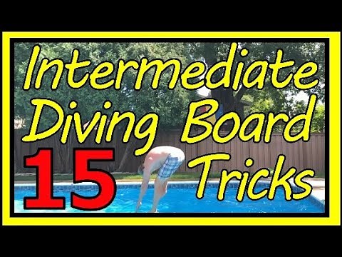 TOP 15 INTERMEDIATE DIVING BOARD Best Tricks at Home! Easy to learn, try the whole list! #2 of 4!