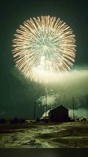Huge Firework Explosion with Massive 16-Inch Shell!