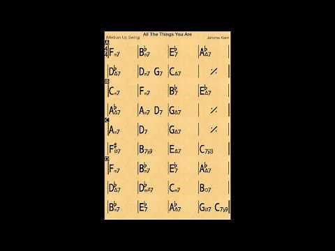 All The Things You Are (slow) - Backing track / Play-along