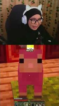 50% original baby pink sheep #bawangchan #minecraft #mcyt🧅