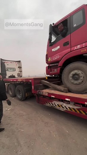 How to load 2 truck on a truck