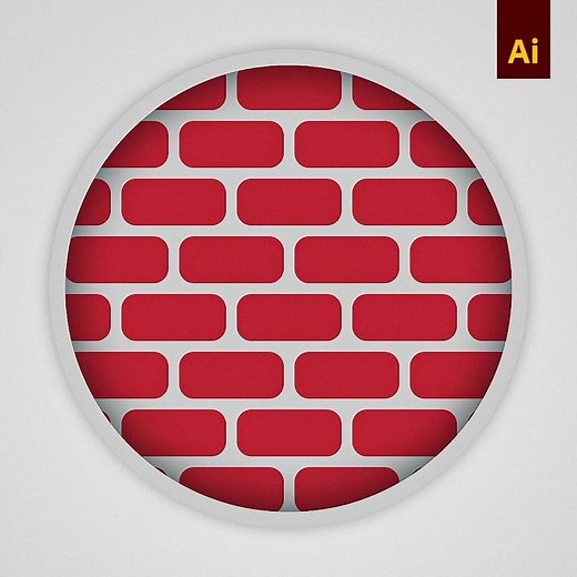 Easy Brick Pattern Design in Adobe Illustrator