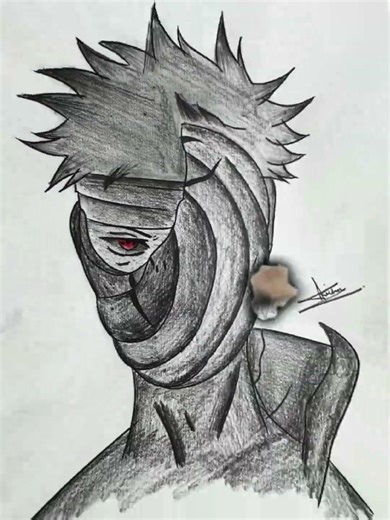 Obito Uchiha Drawing ✍️ | Anime Sketch Step by Step #Shorts#animedrawing#obitouchiha#naruto