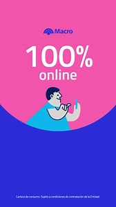 53 reactions | ¿Todavía no tenés tu cuenta en Macro? 勞 Esta es la señal que necesitabas para hacerte cliente. ¡Hacelo ahora, es 100% online y gratis! Cartera de consumo. Sujeto a condiciones de contratación de la Entidad. | Banco Macro | Facebook