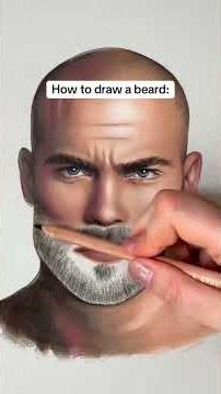 How to draw a beard step by step #coloredpencil #coloring #pencildrawing