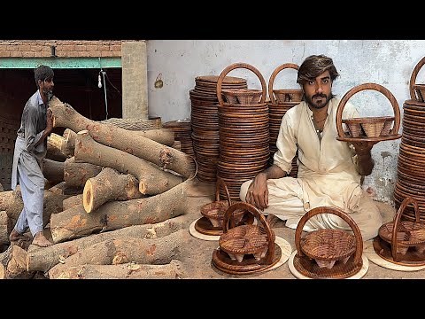 Wooden Folding Dry Fruits Basket Craft: Detailed Making Process |Creative Wood Working Ideas|
