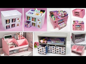How To Make a Cute Organizer Box From Cardboard!