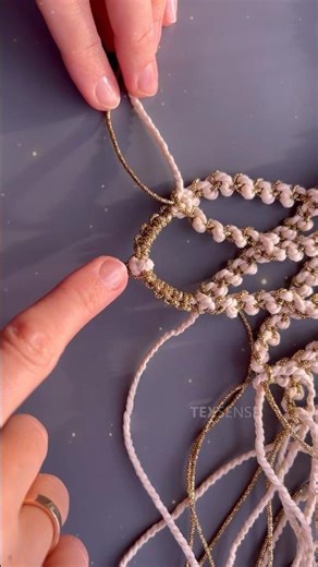 New macrame tutorial 🤍 #oldies #macrame #macramecollar #macrameaccessories
