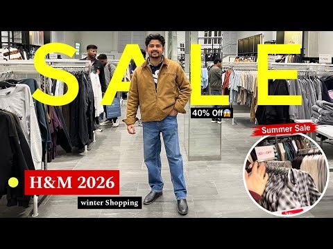 H&M Winter / Summer Sale 2026 | H&M Winter Sale Haul For Men | H&M Summer Collection Men’s 2026 😍