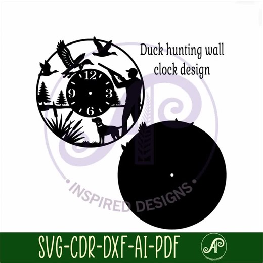 Duck Hunting Clock SVG, Hunters Wall Art, Man Cave Laser Cut Files (digital Download) - Etsy