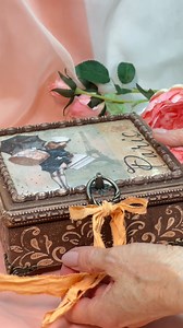 3.2K views · 65 reactions | Decoupage ideas Vintage box Tutorial - https://youtu.be/md3wHVwLLjM | Aistcraft Decoupage Paper | Facebook