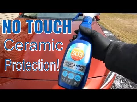 No Touch Ceramic Protection! 303 Spray And Rinse Ceramic Sealant! Water Activated Sio2 Formula!
