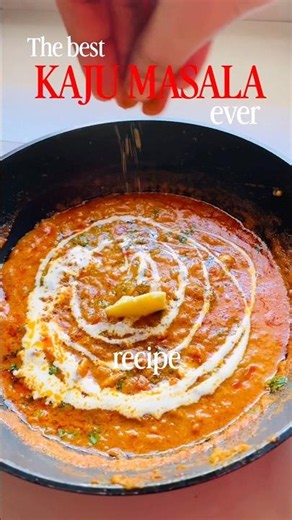 Kaju masala recipe 🤍 Sabji for tiffin #food #tasty #easyrecipe #sabji #recipe