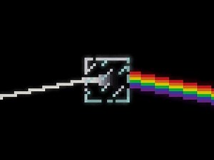 Aria Math from Minecraft in the style of Pink Floyd