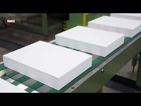How is PAPER Made from WOOD? Amazing Paper Production Factory!