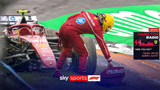 Lewis Hamilton: Ferrari driver says Dutch GP crash took him by 'complete surprise' after shock retirement